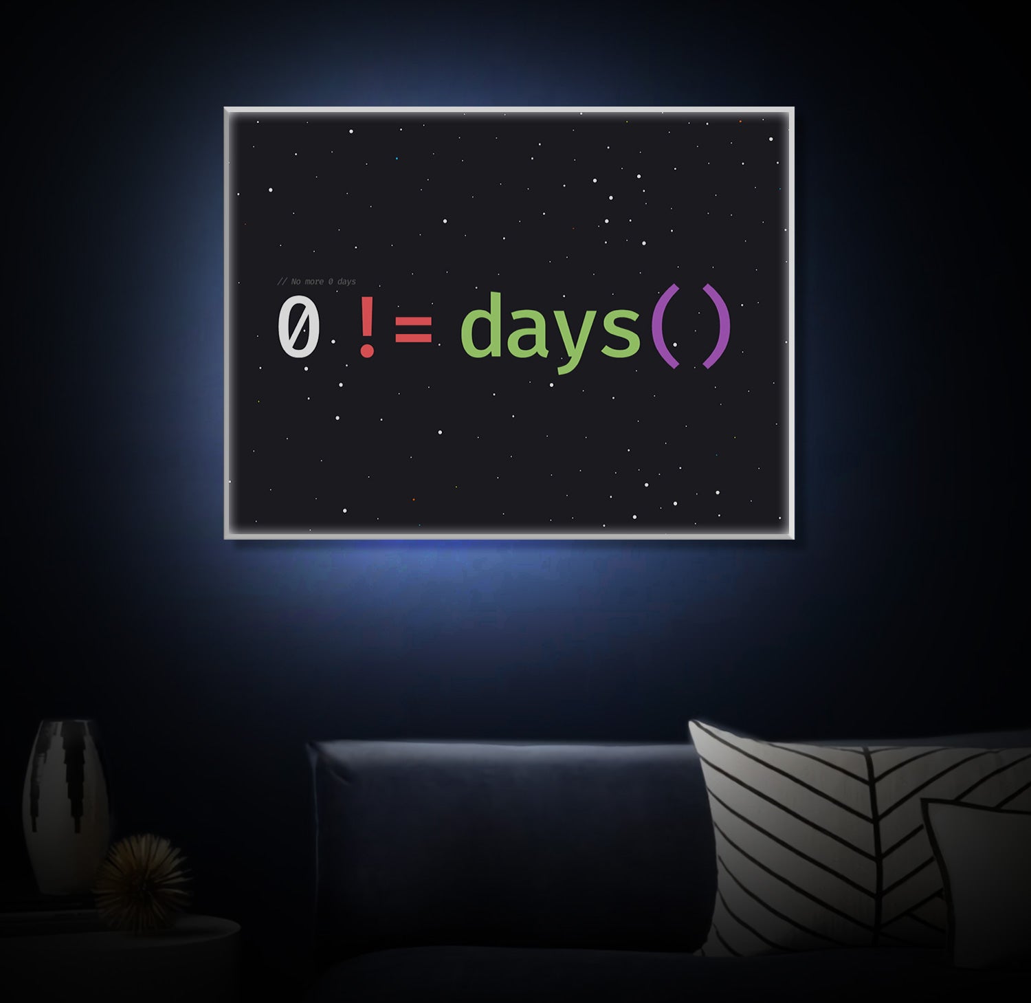 " 0 ! = day ()" LED Leuchtbild