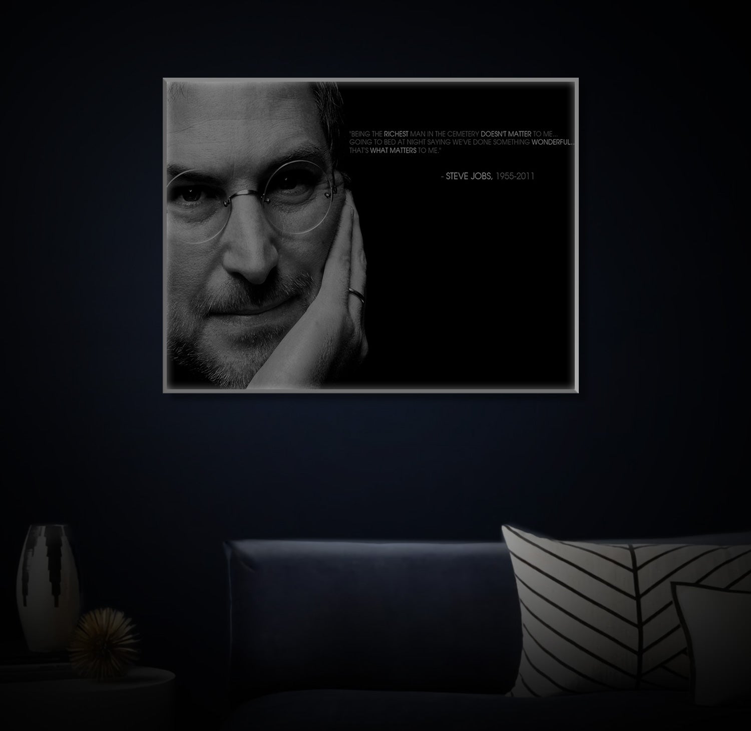 " Steve Job" LED Leuchtbild
