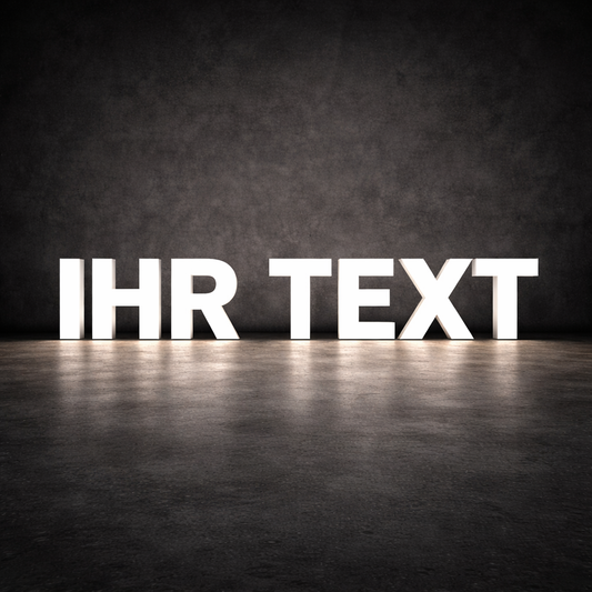 3D LED Leuchtbuchstaben " Frontleuchter " - Konfigurieren