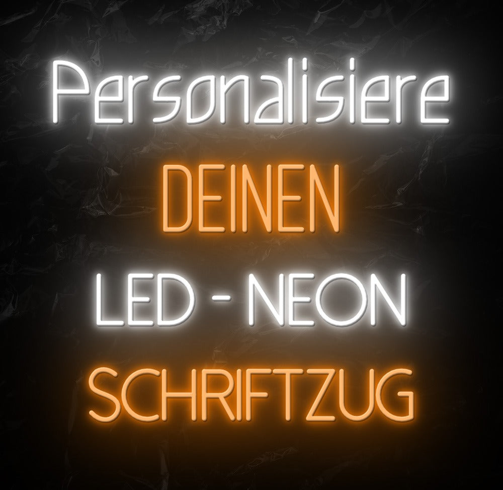 Personalisierbarer LED Schriftzug - Jetzt personalisieren – Leuchtreklame  Paradies