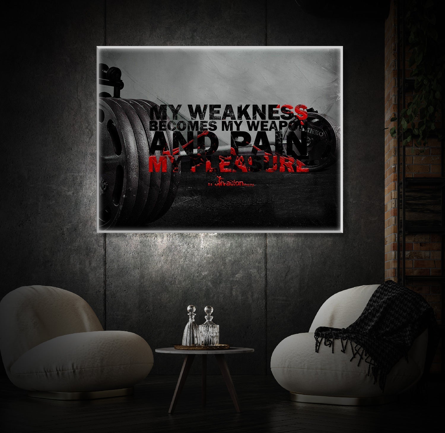 " My Weakness" LED Leuchtbild