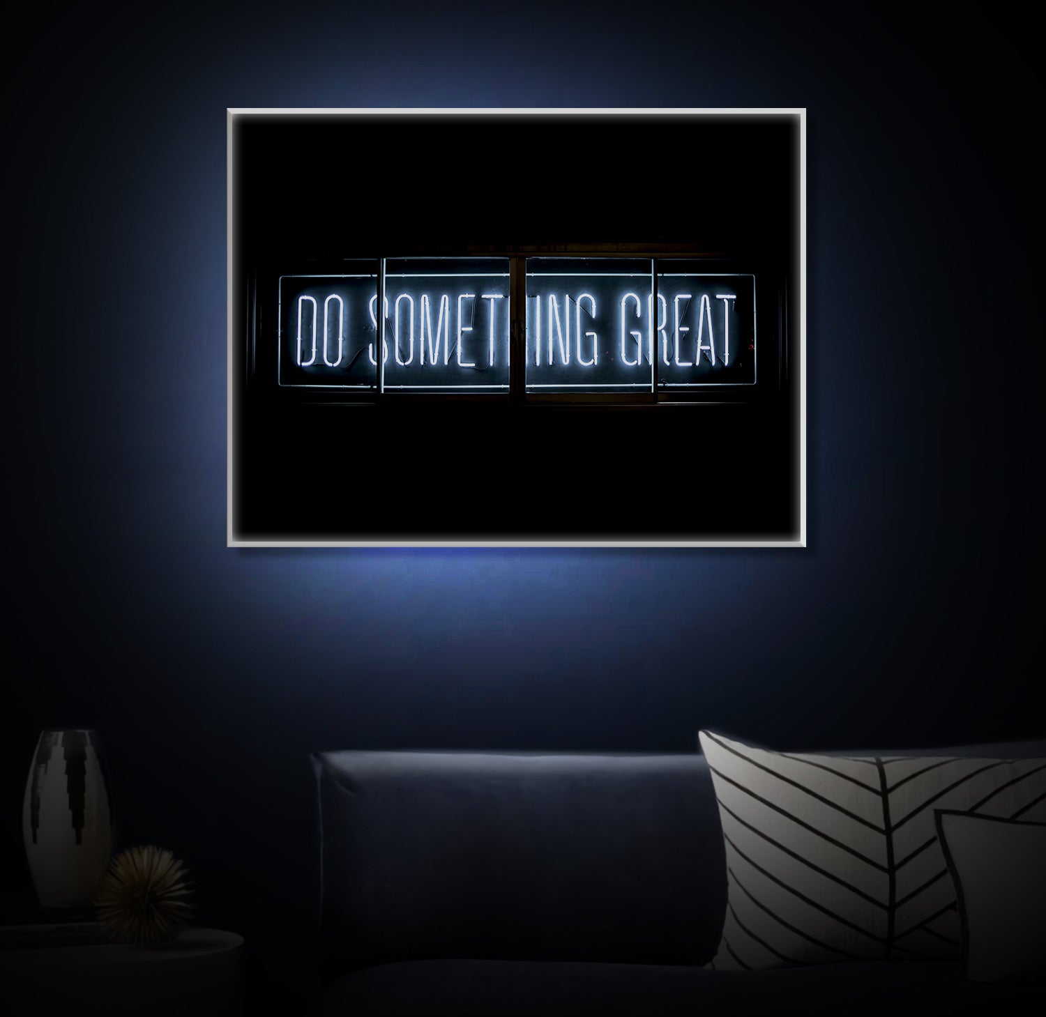 " Do Something Great" LED Leuchtbild