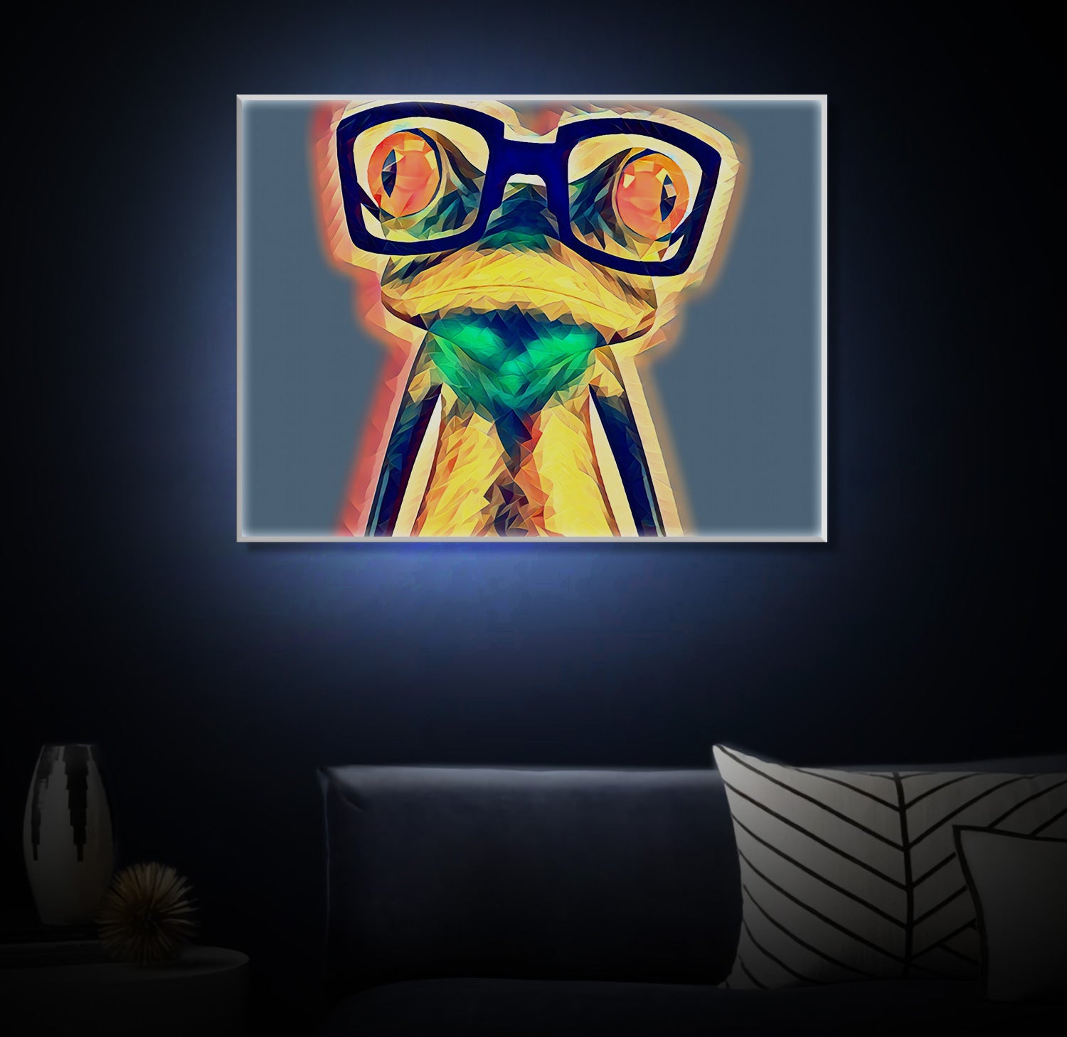 " Frosch Art" LED Leuchtbild