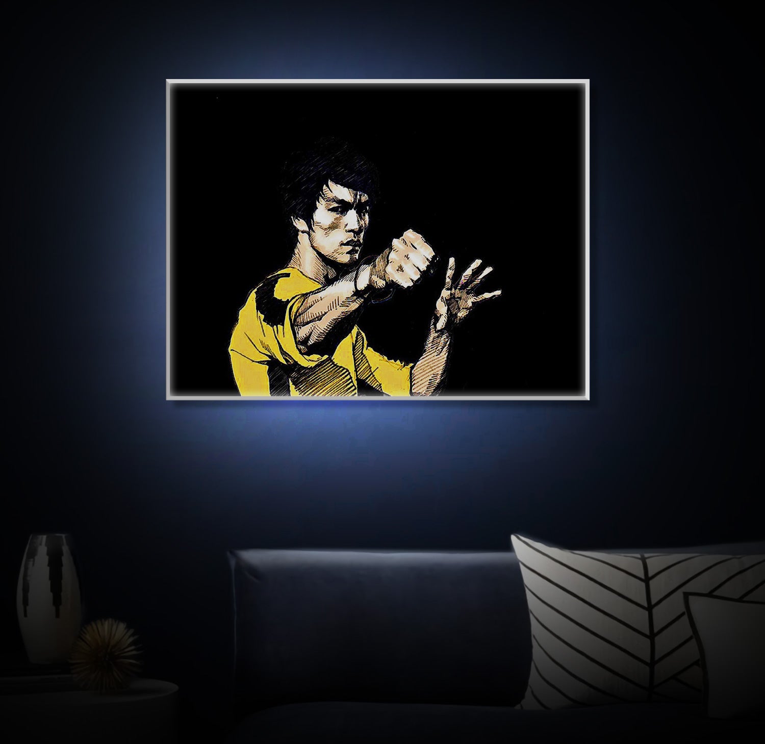 " Bruce Lee " LED Leuchtbild
