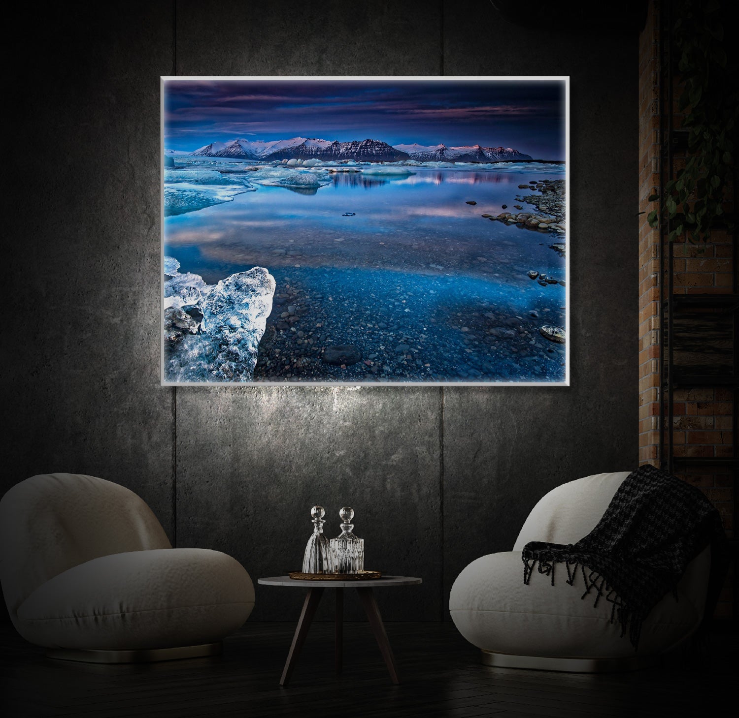 " Blue Lagoon" LED Leuchtbild