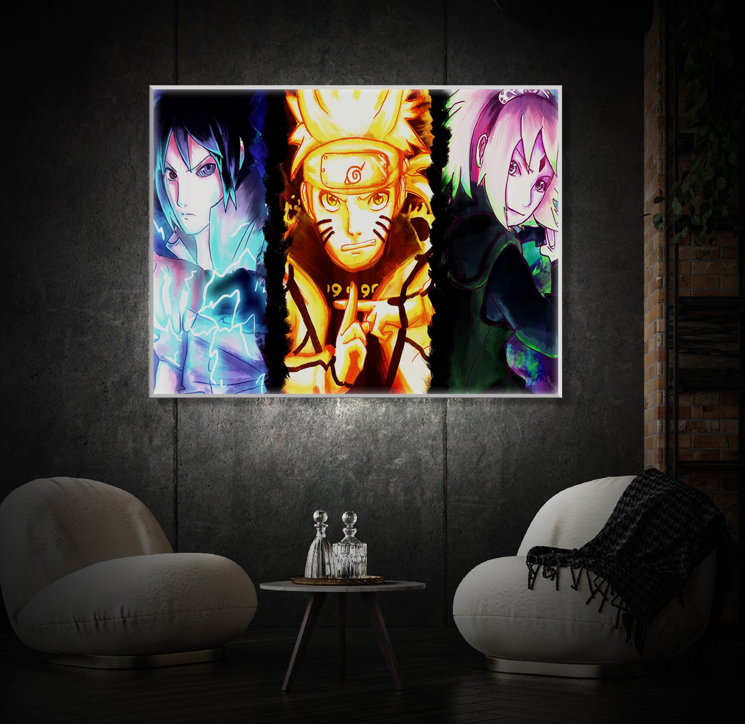 " Anime Naruto " LED Leuchtbild