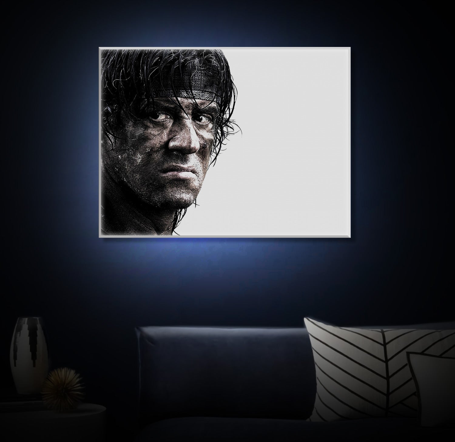 " Sylvester Stallone " LED Leuchtbild