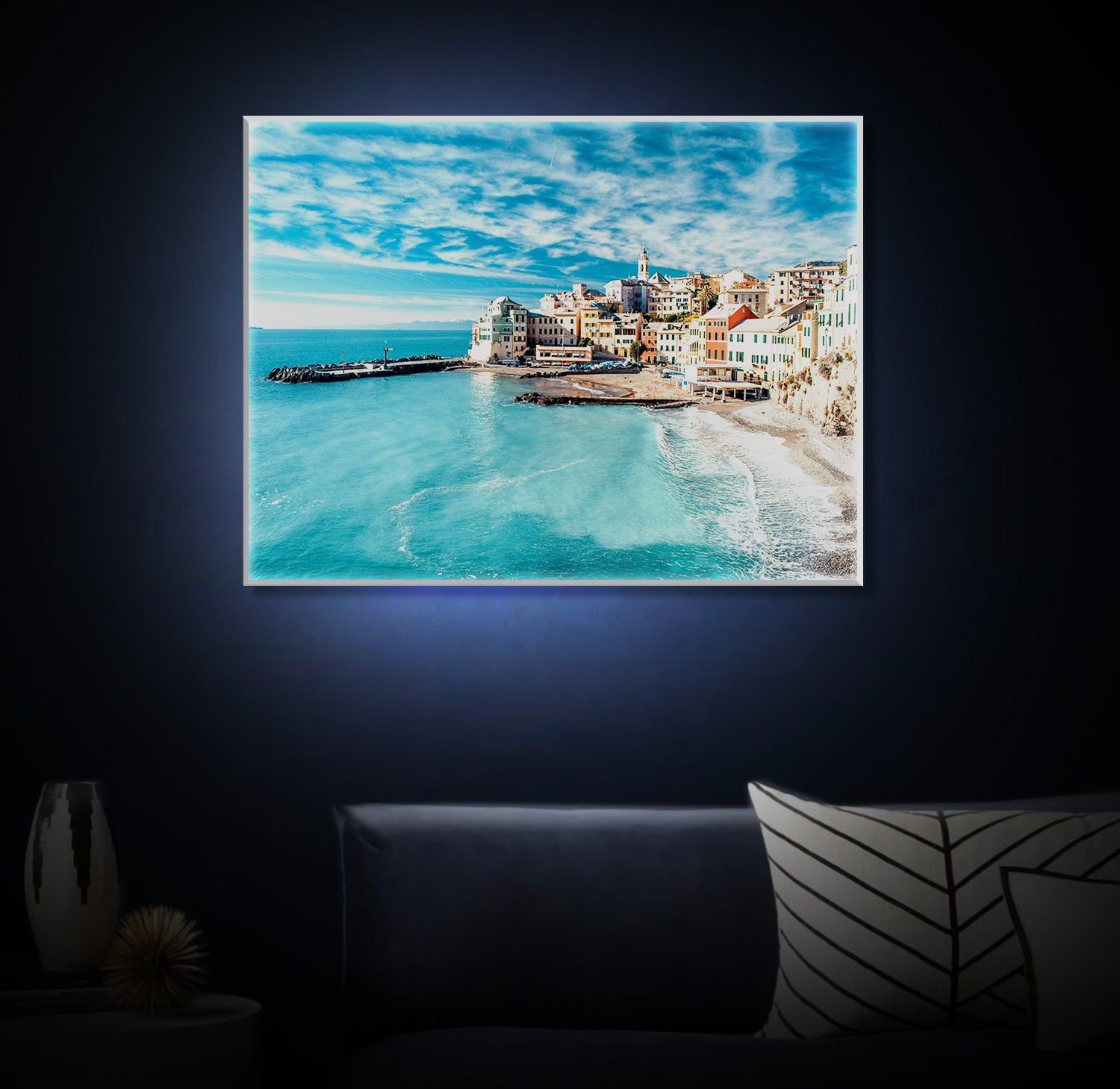 " Blue Lagoon" LED Leuchtbild