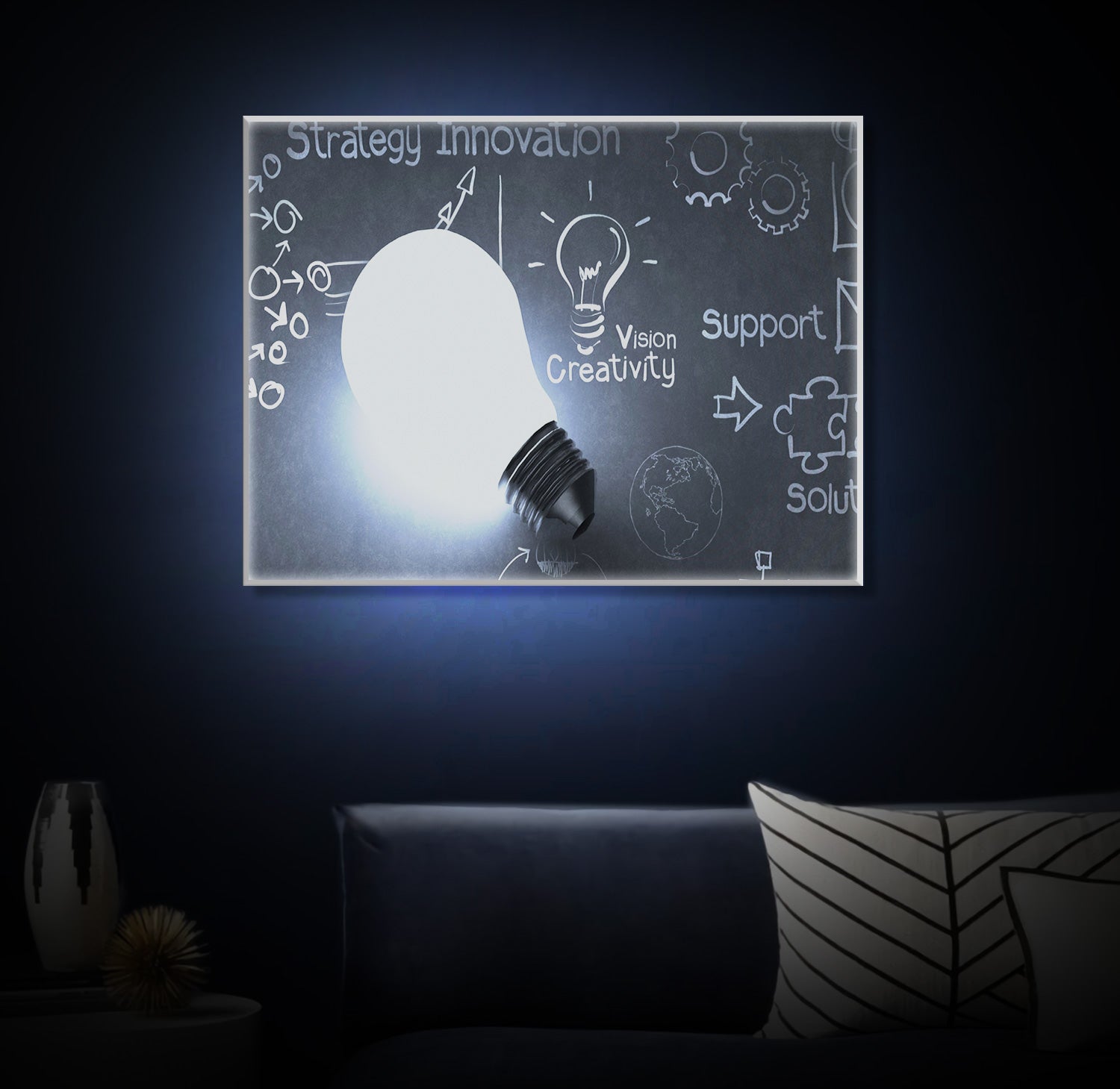 " Idea Creativity " LED Leuchtbild