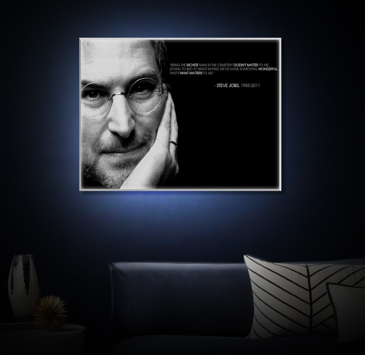 " Steve Job" LED Leuchtbild