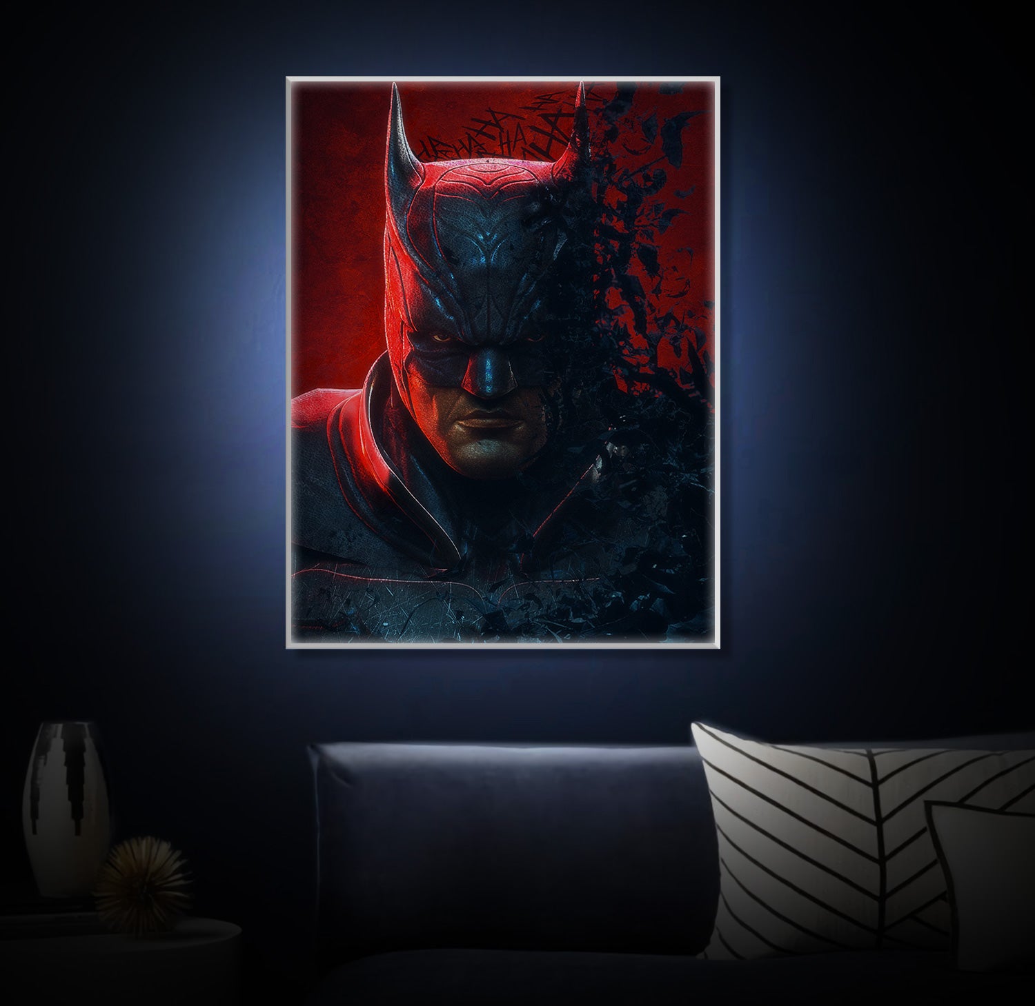 " Bat Man" LED Leuchtbild