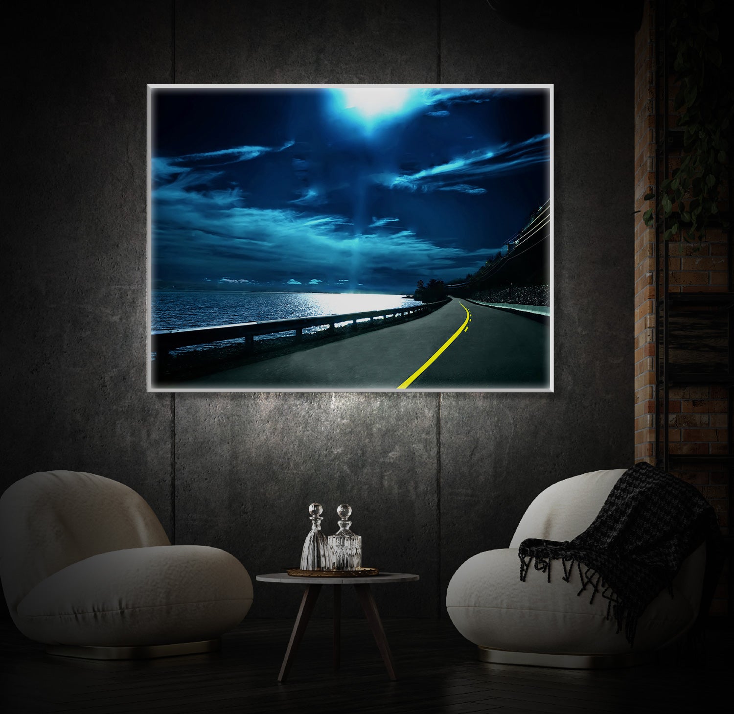" Highway Nights Art" LED Leuchtbild
