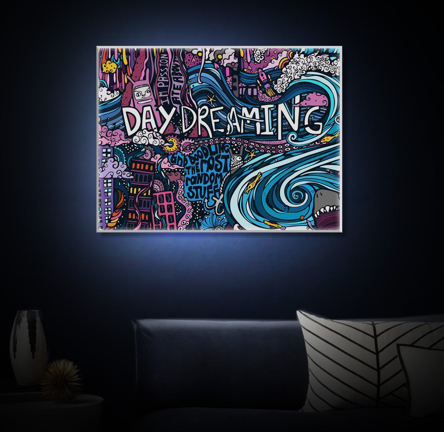 " Graffiti Art" LED Leuchtbild