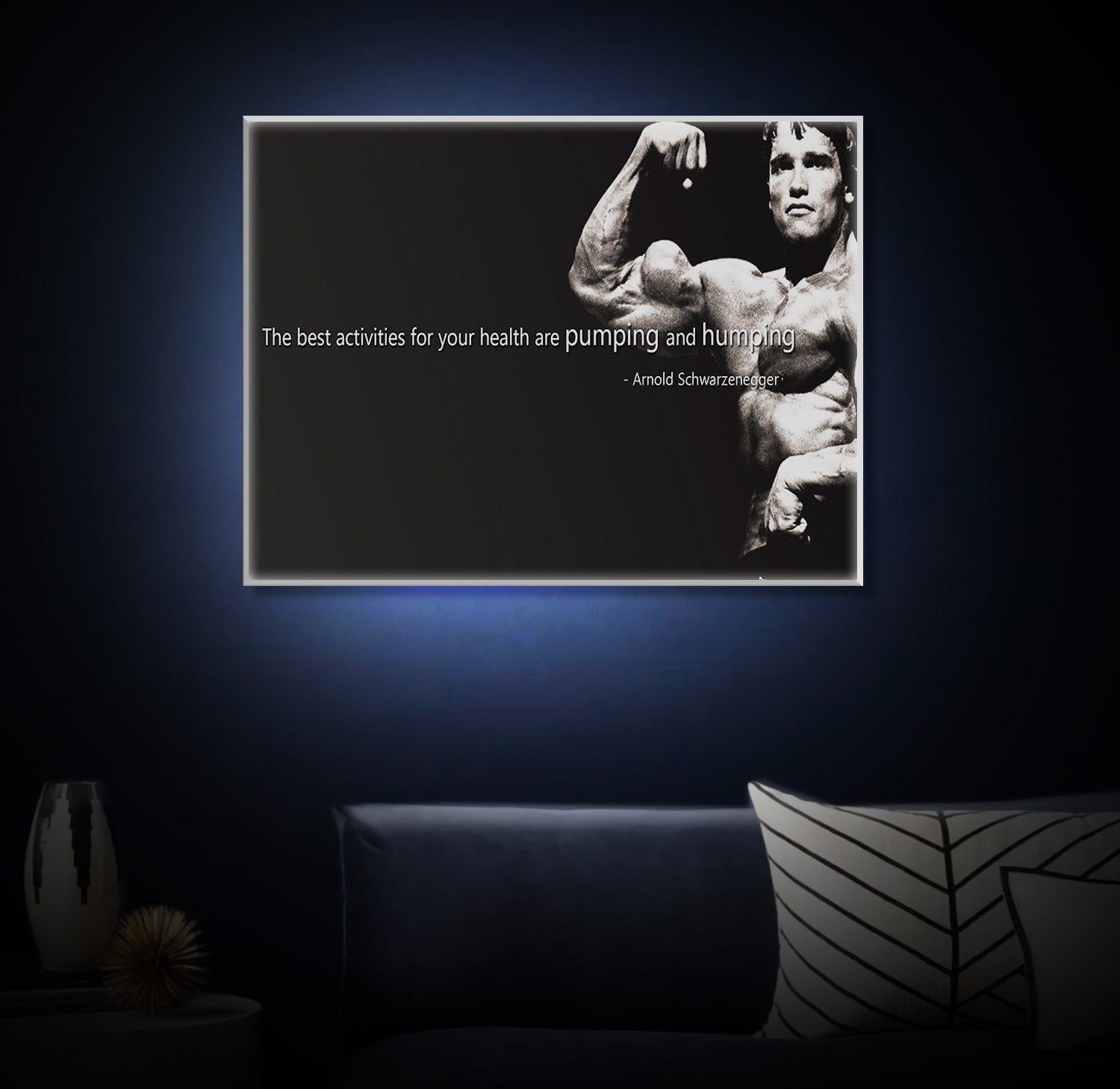 " Arnold Schwarzeneger" LED Leuchtbild