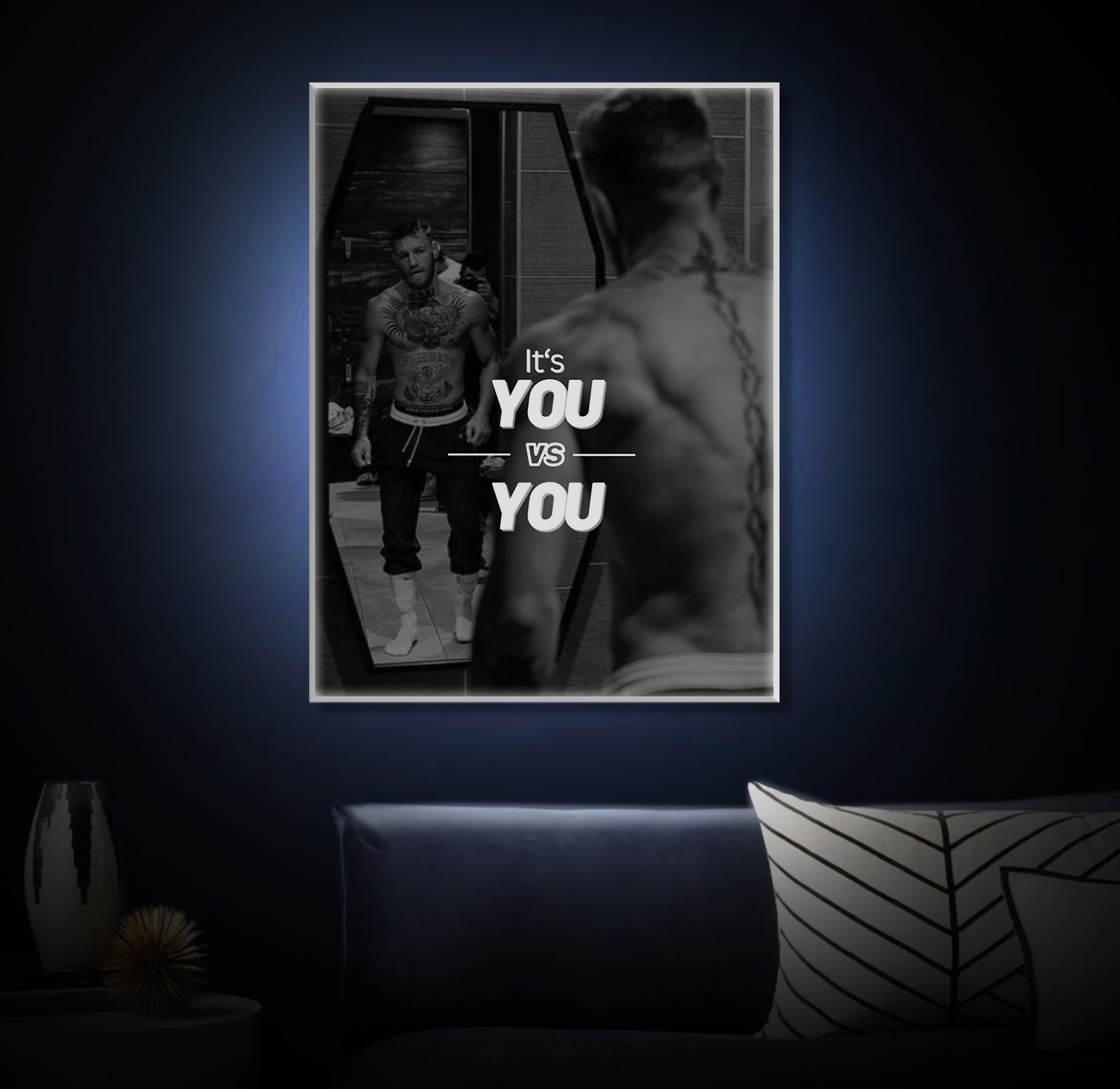 " You vs You" LED Leuchtbild