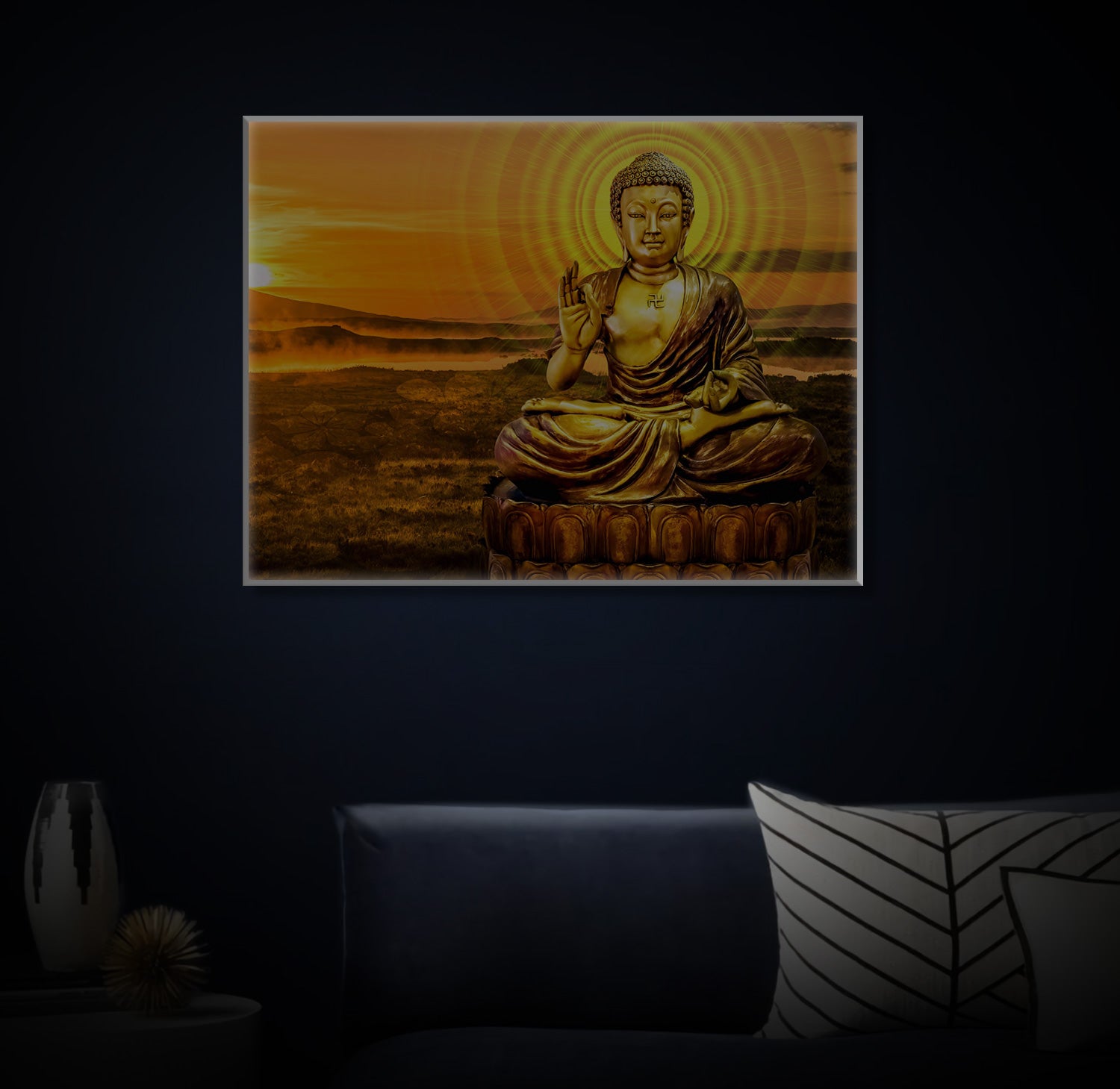 " Buddha" LED Leuchtbild