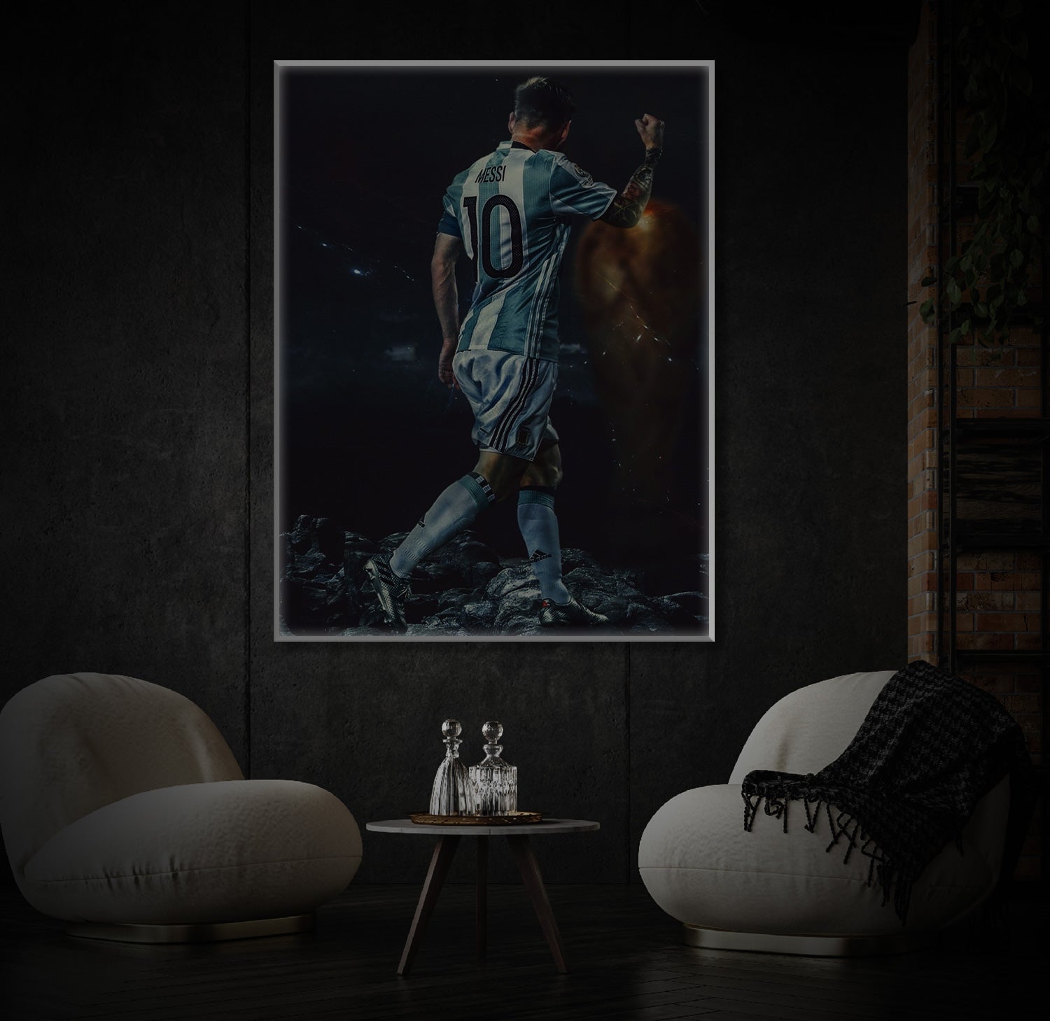 " Messi " LED Leuchtbild