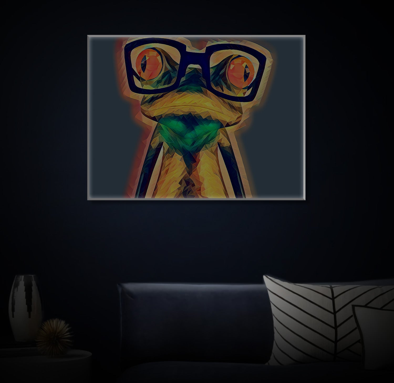 " Frosch Art" LED Leuchtbild