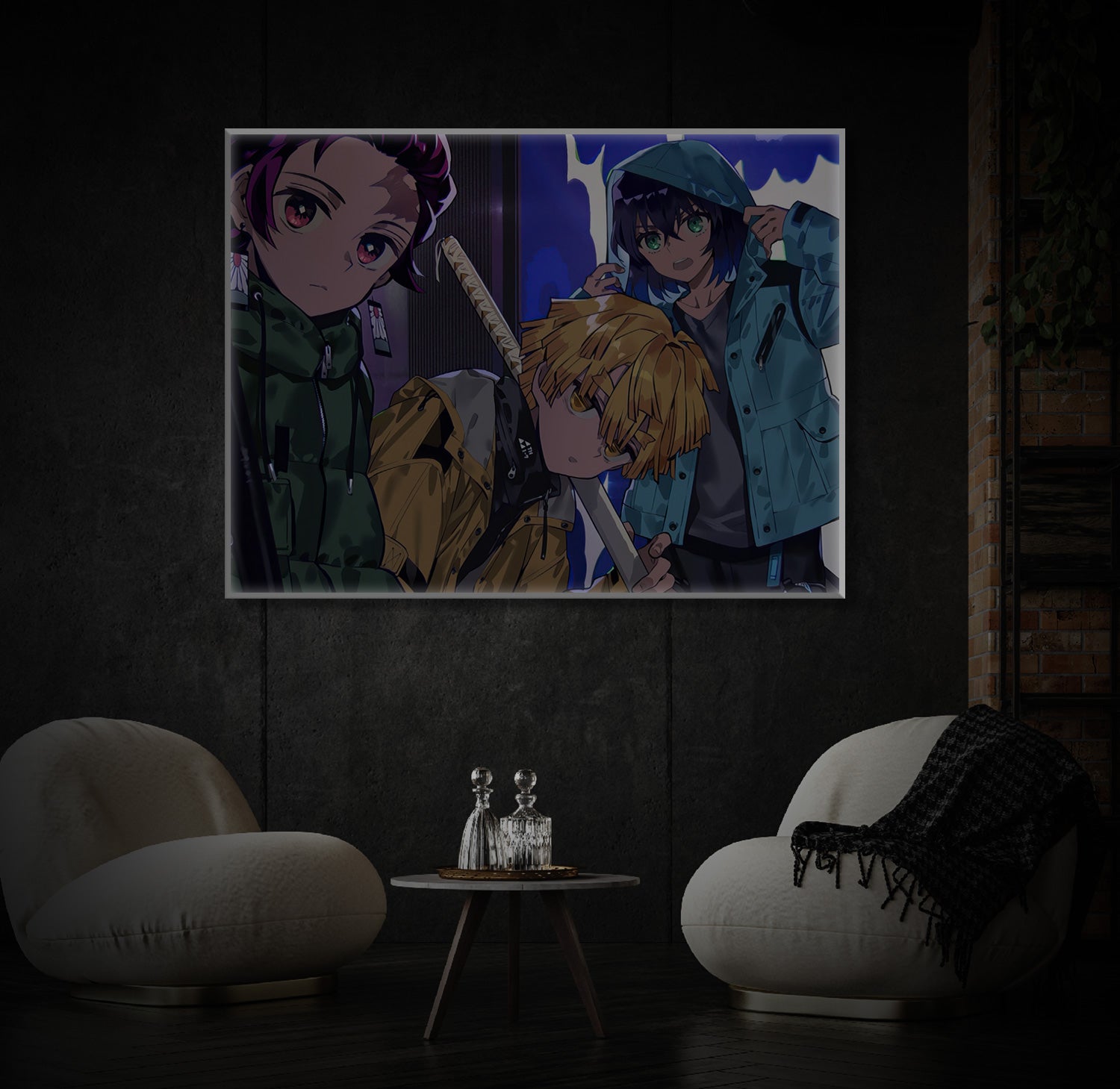 " Anime Demon Slayer" LED Leuchtbild