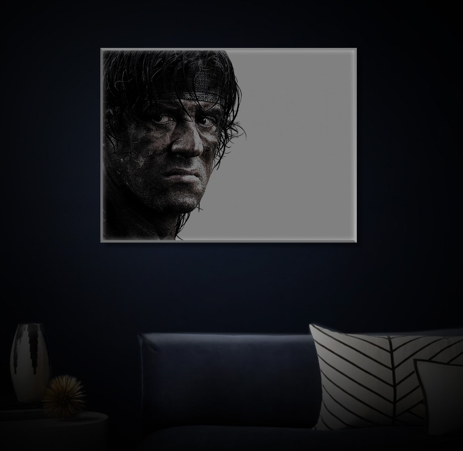 " Sylvester Stallone " LED Leuchtbild