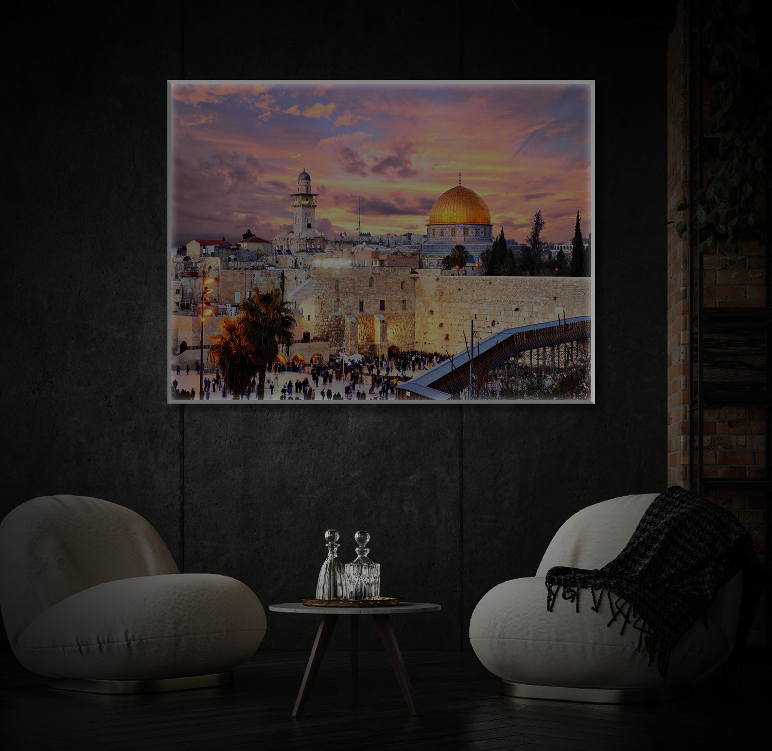 " Jerusalem" LED Leuchtbild