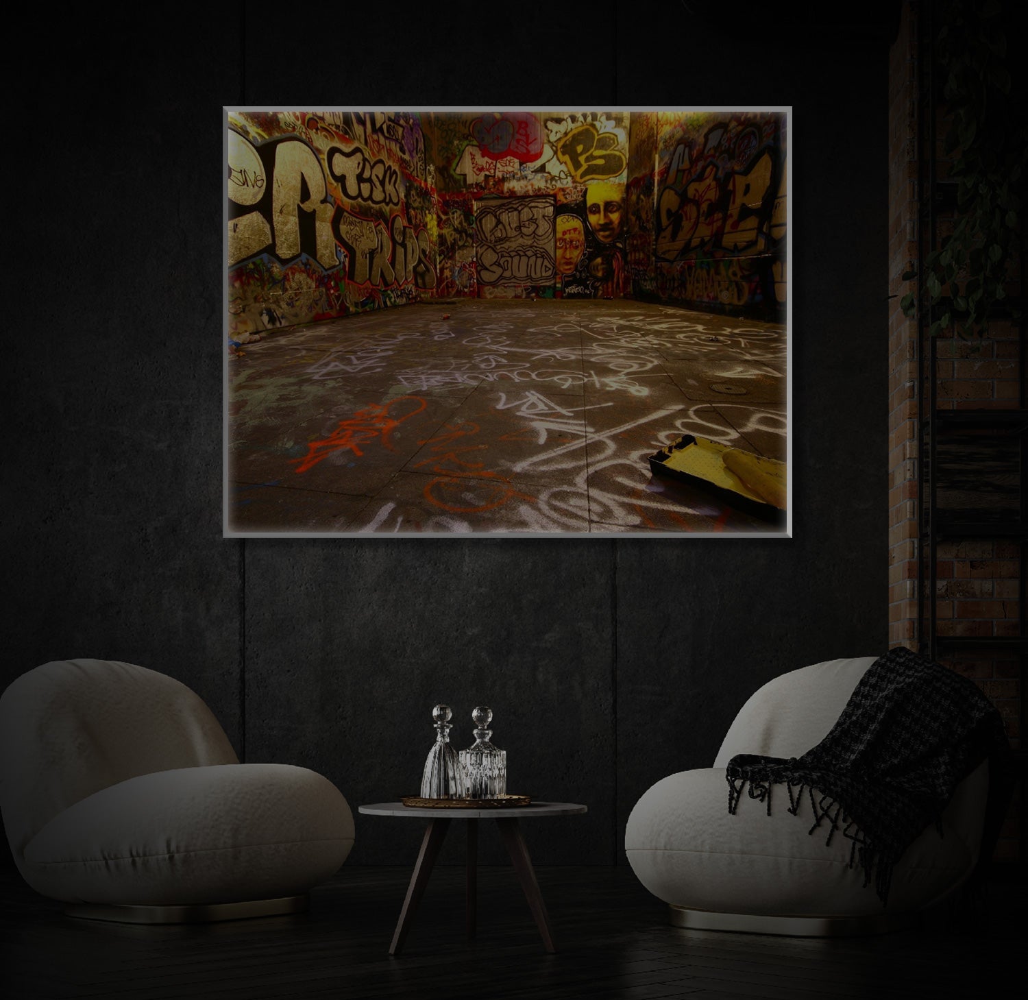 " Graffiti Art " LED Leuchtbild