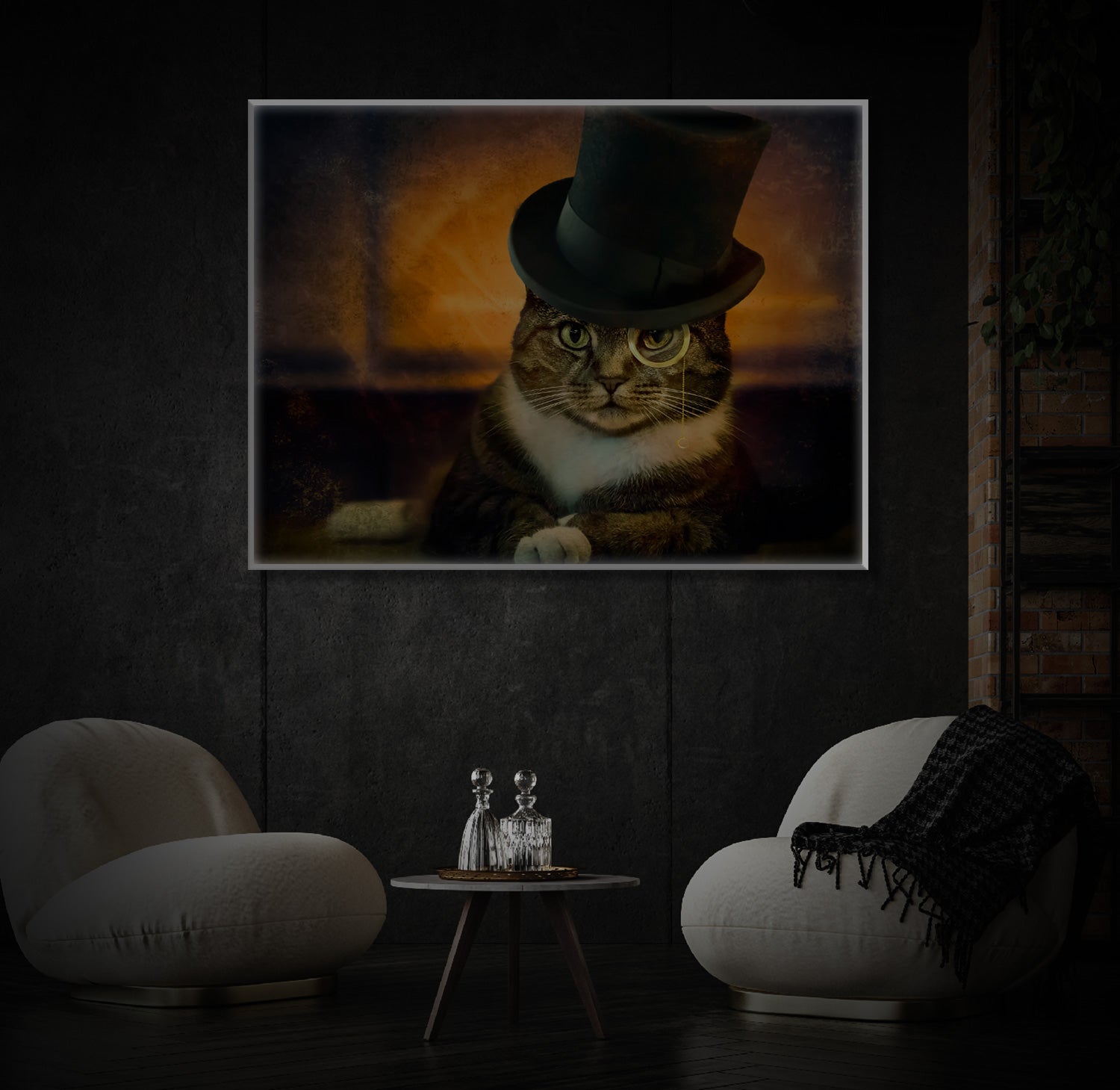 " Katze Art " LED Leuchtbikd
