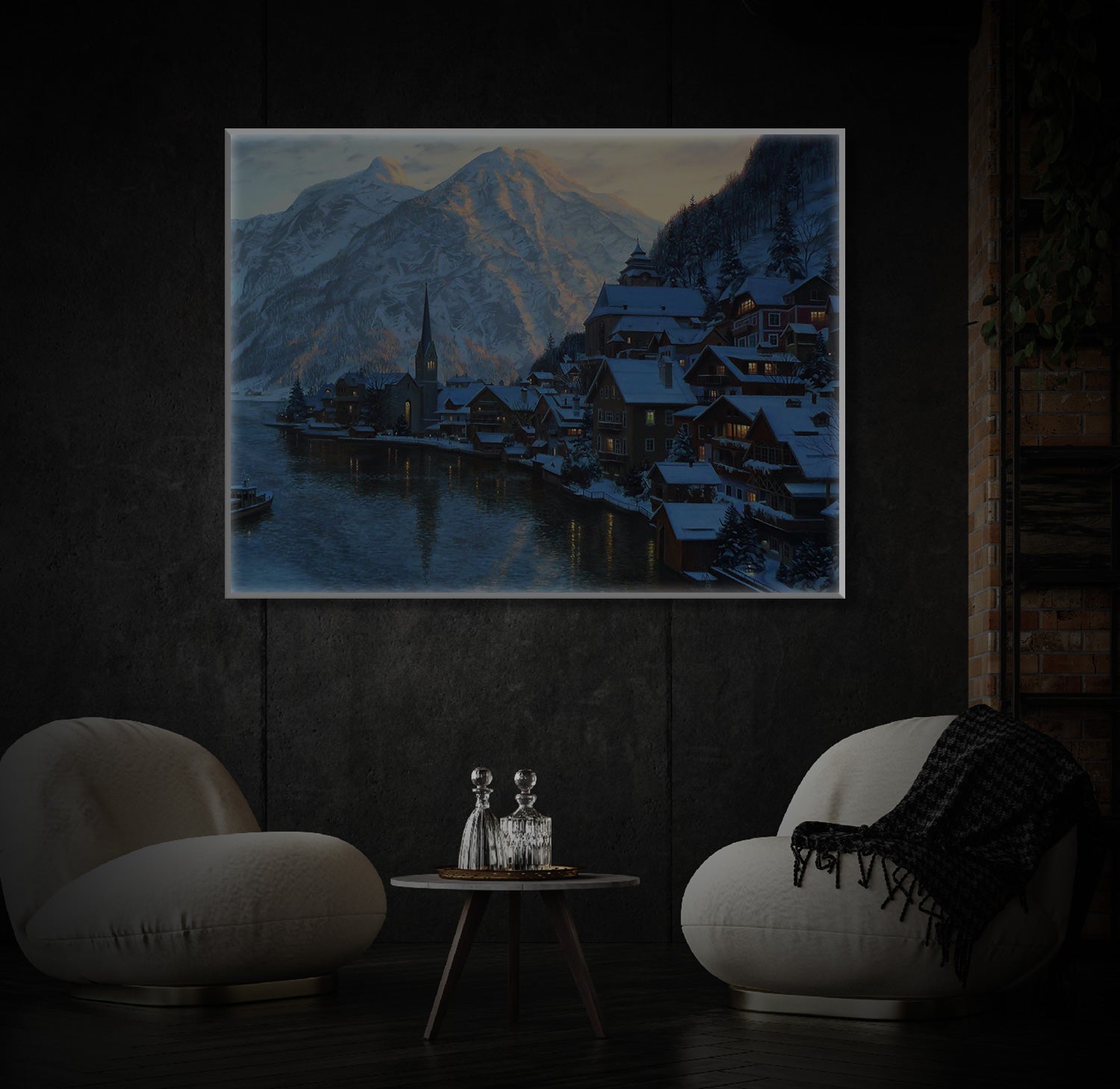 "Alps Art" LED Leuchtbild