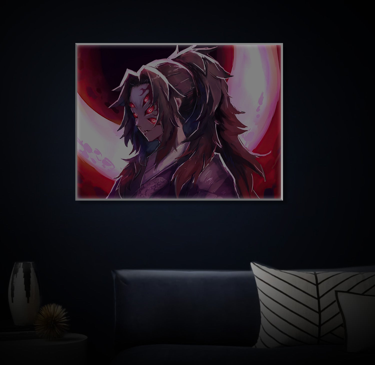" Anime Kokushibo" LED Leuchtbild