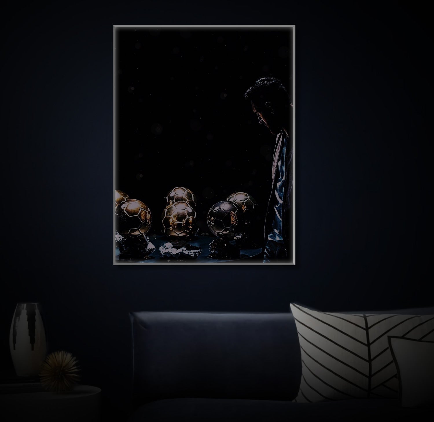" Messi Ballon" LED Leuchtbild