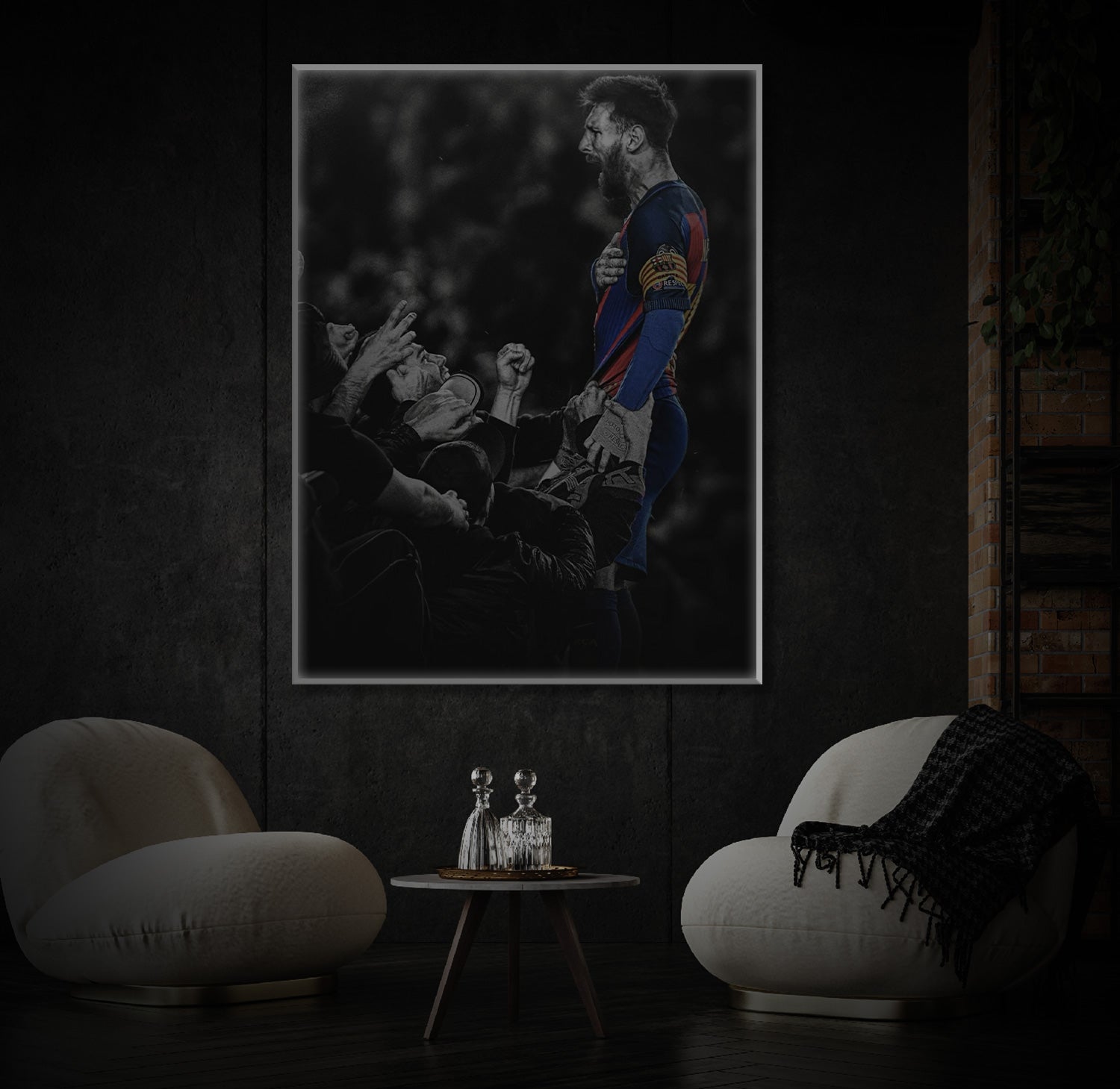 " Leo Messi " LED Leuchtbild