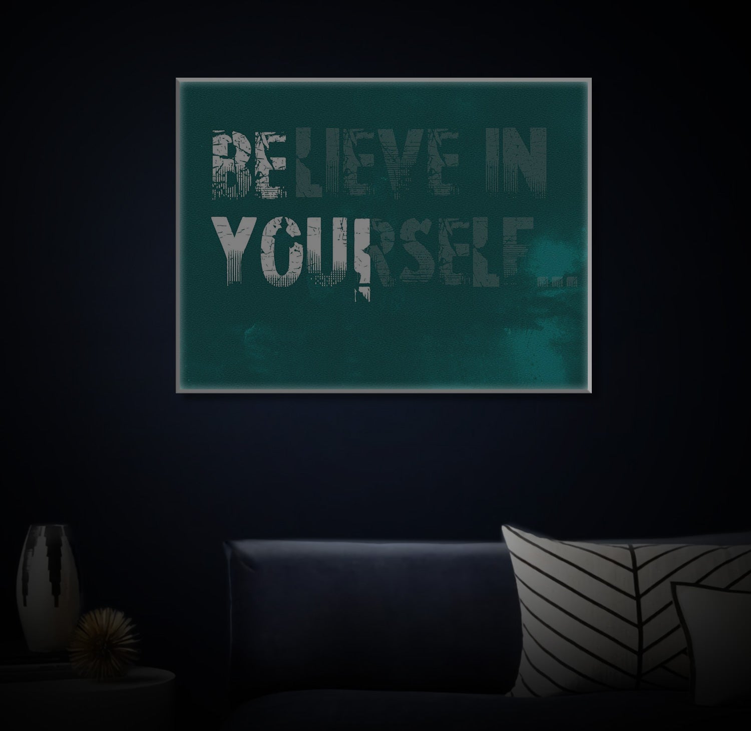 " Belive In Yourself" LED Leuchtbild