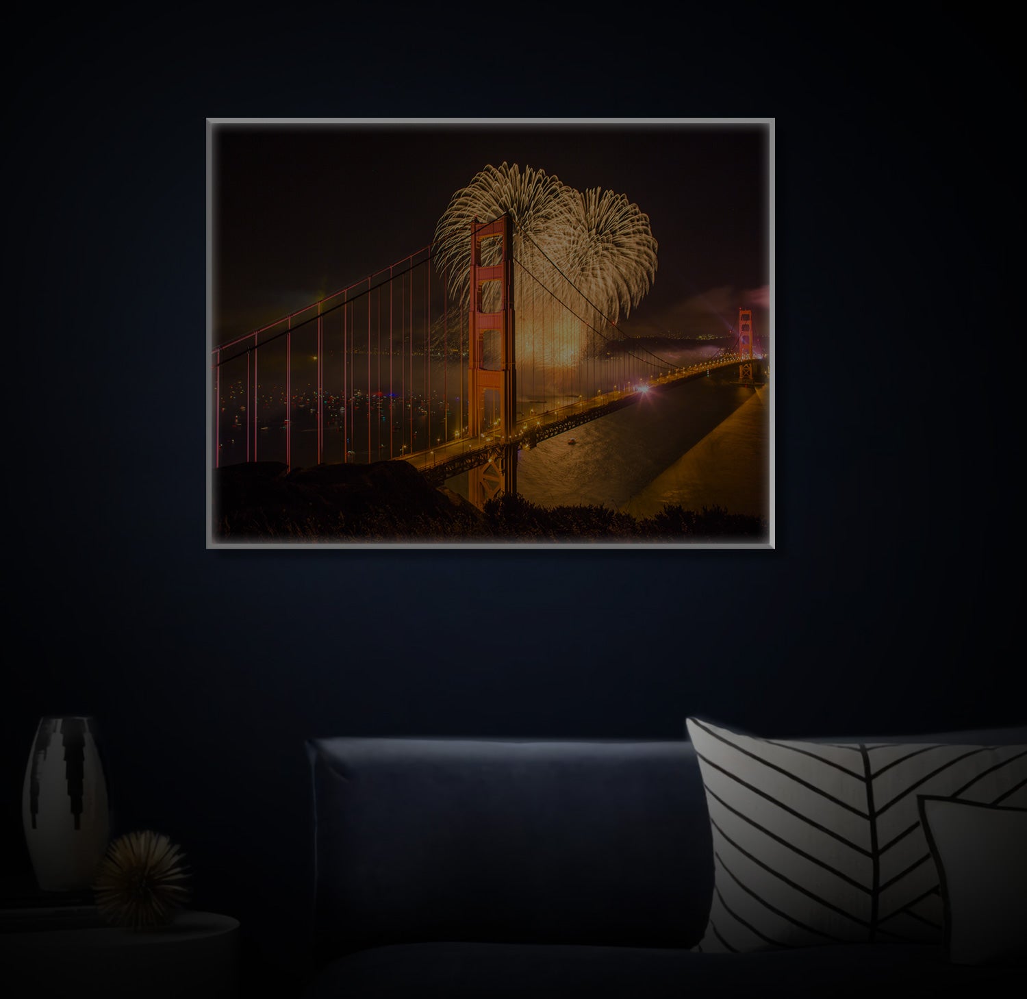 " Golden Gate Art" LED Leuchtbild