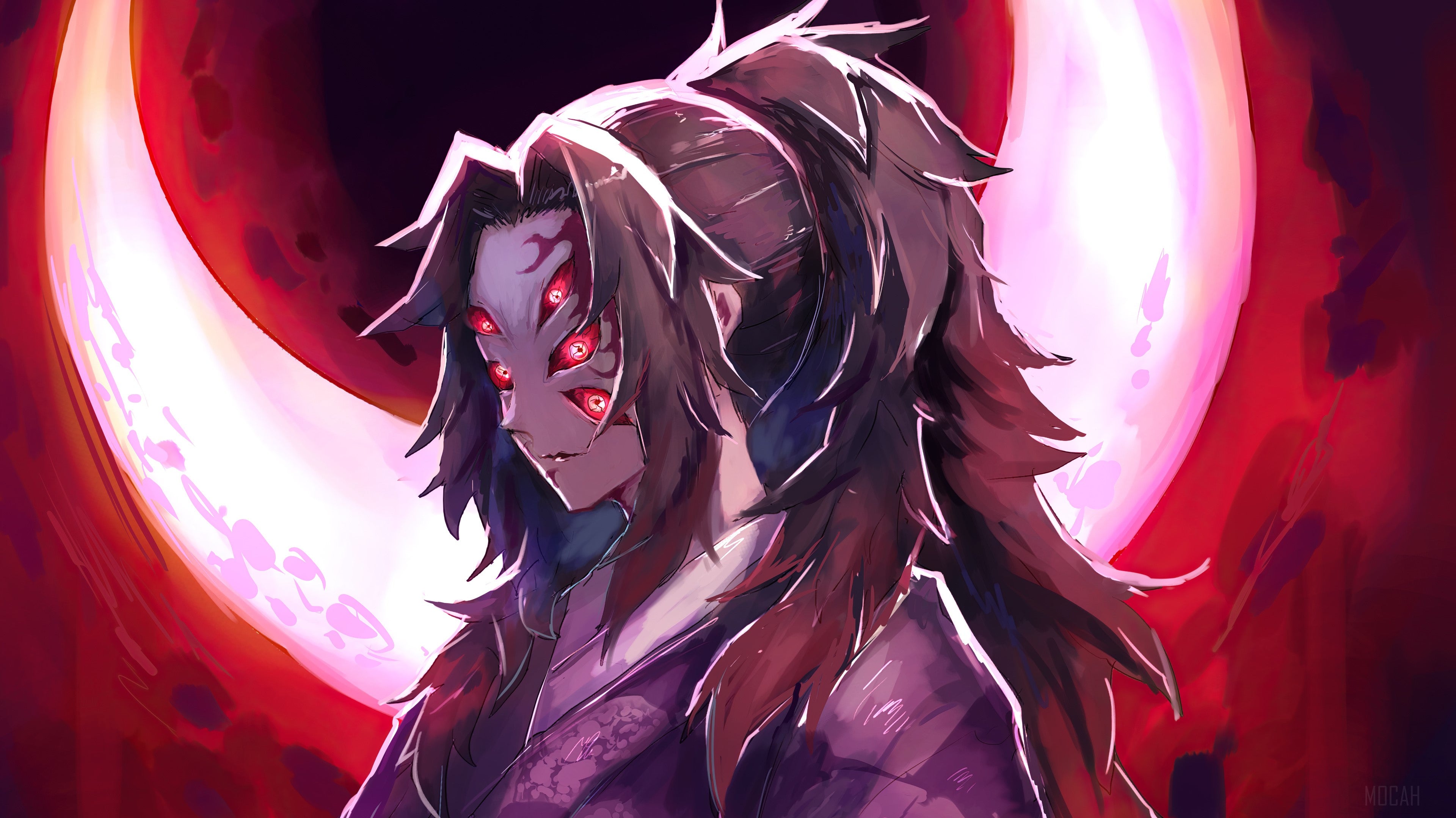 " Anime Kokushibo" LED Leuchtbild