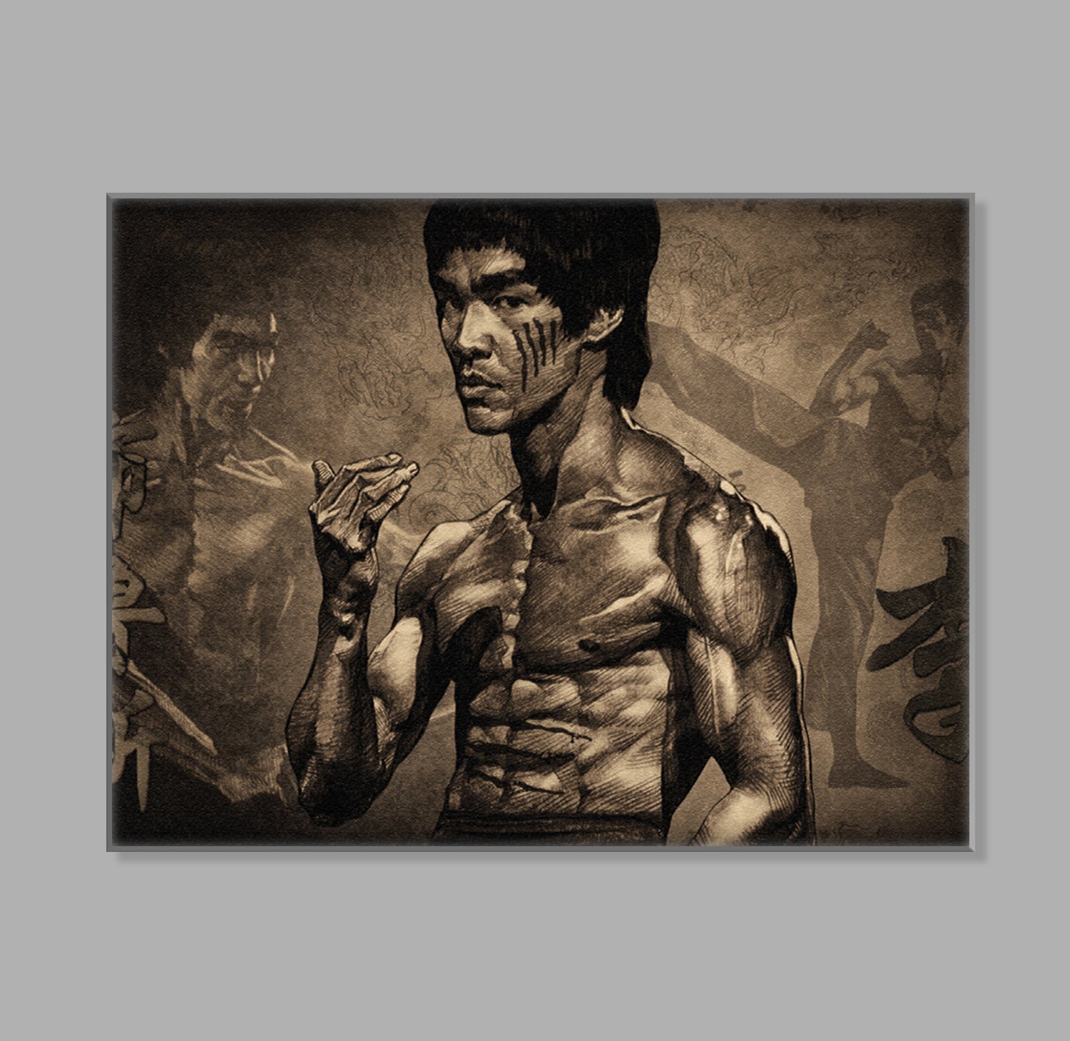 " Bruce Lee " LED leuchtbild
