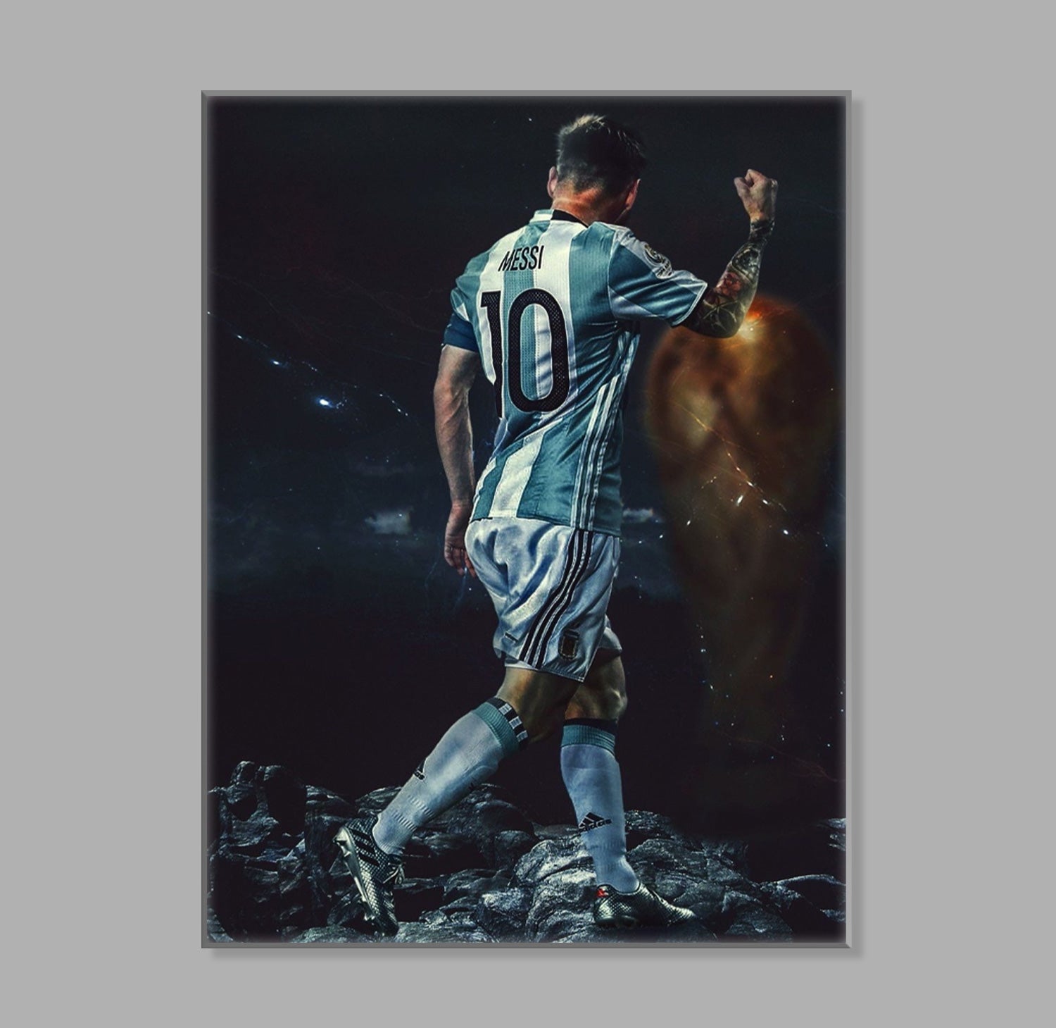 " Messi " LED Leuchtbild