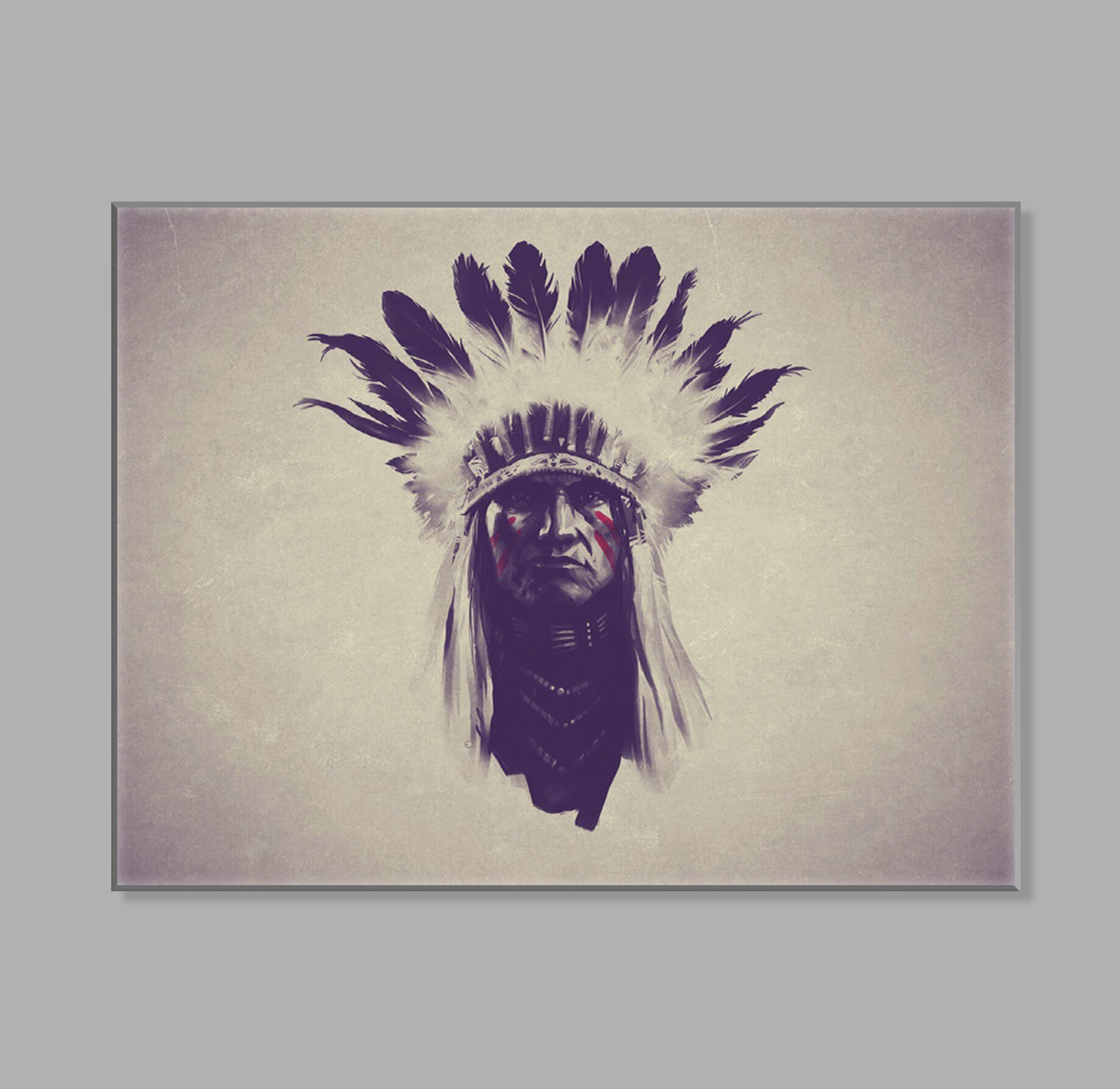 " Indian Feathers" LED Leuchtbild