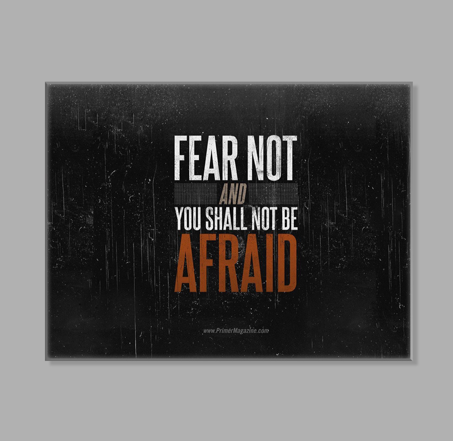 " Fear Not" LED Leuchtbild