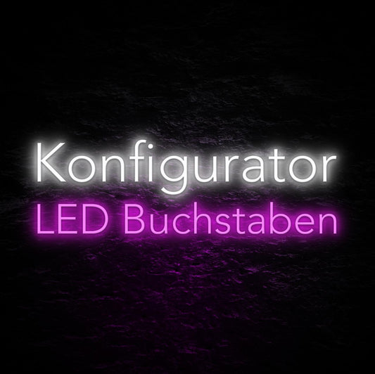 Leuchtreklame Konfigurator