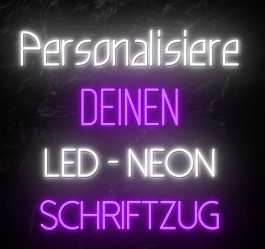 Konfigurator - LED Schriftzug